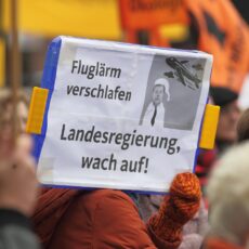 Demo gegen Fluglärm am 19.2.