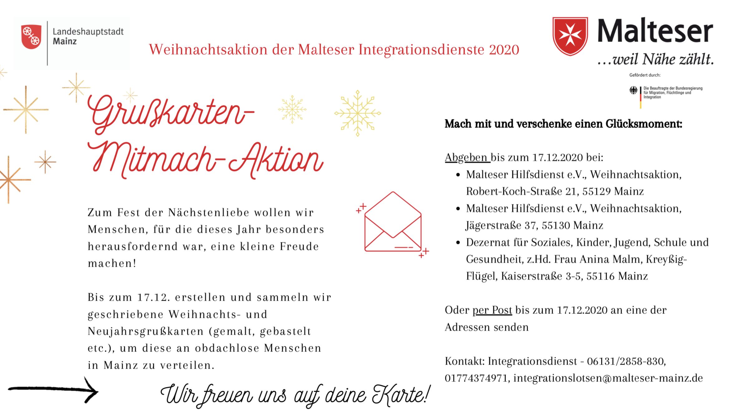 Weihnachtspost Fur Obdachlose Menschen Sensor Magazin Mainz