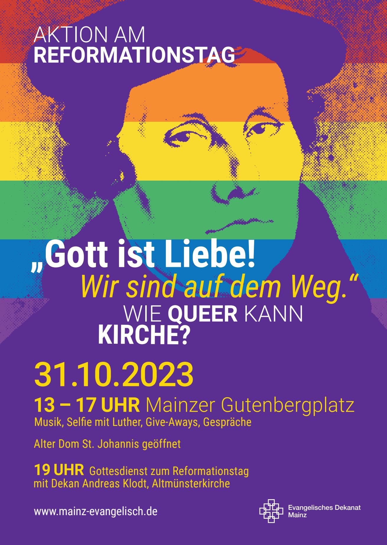 Aktion Zum Reformationstag „Wie Queer Kann Kirche?“ Am 31. Oktober ...